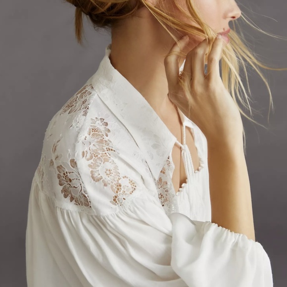 Anthropologie Cropped Lace Shrug - Picture 4 of 6